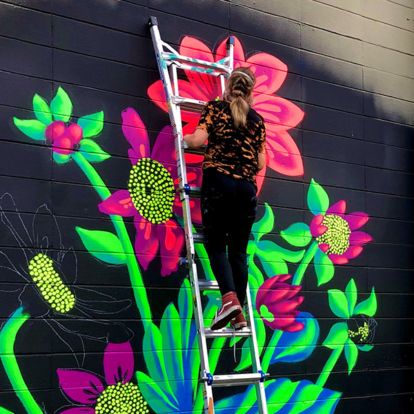 Black Light Mural by Sam “Sneke” Swanson