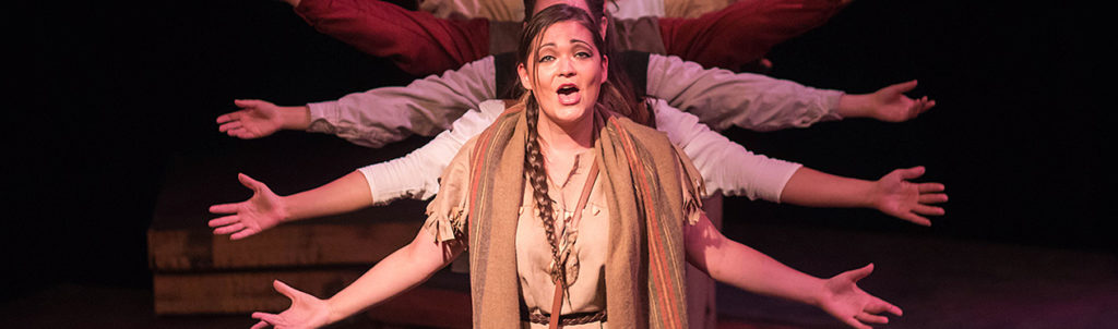 Nikki Suyama as Sacagawea in Andrew Creech's “Journey West.”