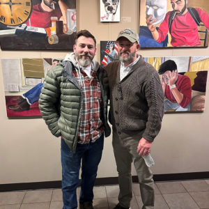 Marine Veteran Artist Jake Powell and Army Veteran/Executive Director of PNW Vet Assist Program, Jim Armstrong